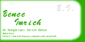 bence imrich business card